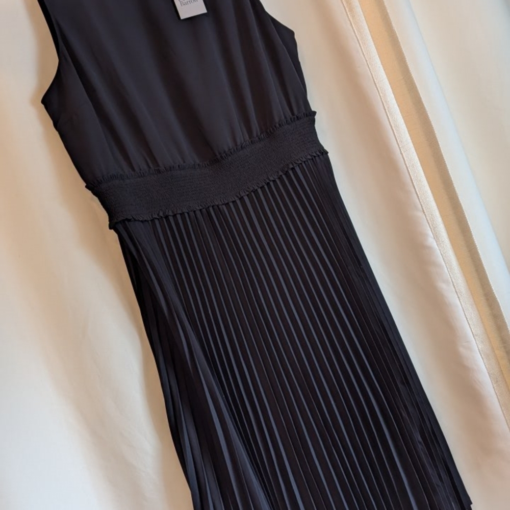 Croft & Barrow Black Sleeveless Midi Dress